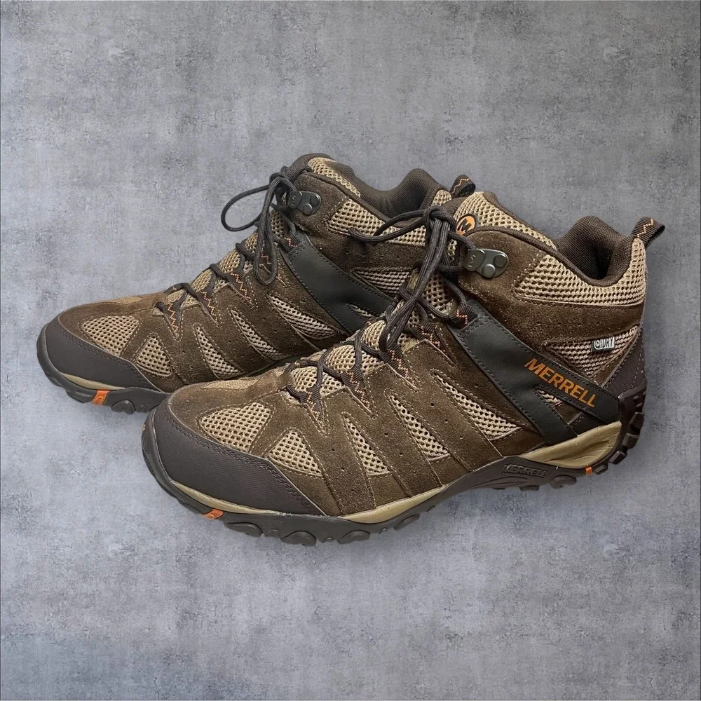 Merrell Accentor 2 Mid Waterproof Hiking Boots Brown Mens 13 J50823 - Picture 3 of 8